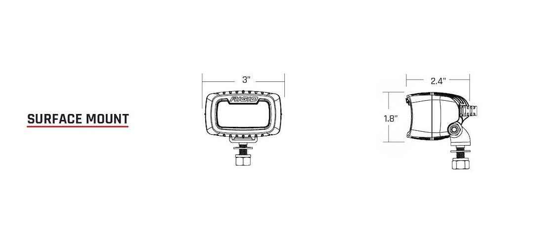 Rigid Lighting LED Backup Light Pair - Bumper – 980003