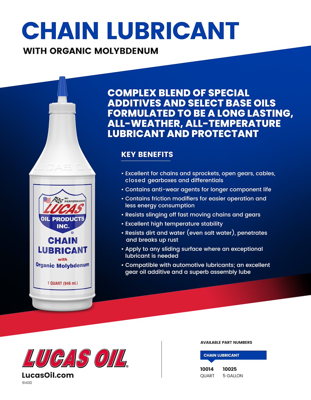 Lucas Oil 10014 Lubricant for Chains