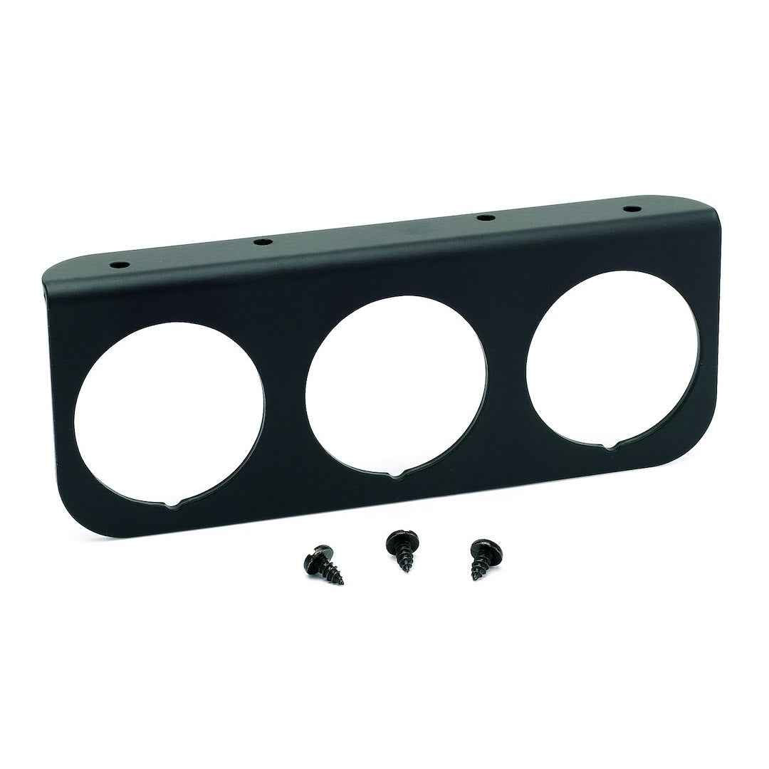 AutoMeter 2238 Black Under-Dash Panel for Three Gauges