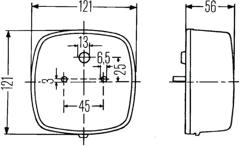 Hella 002578701 OEM Halogen Rear Light Assembly