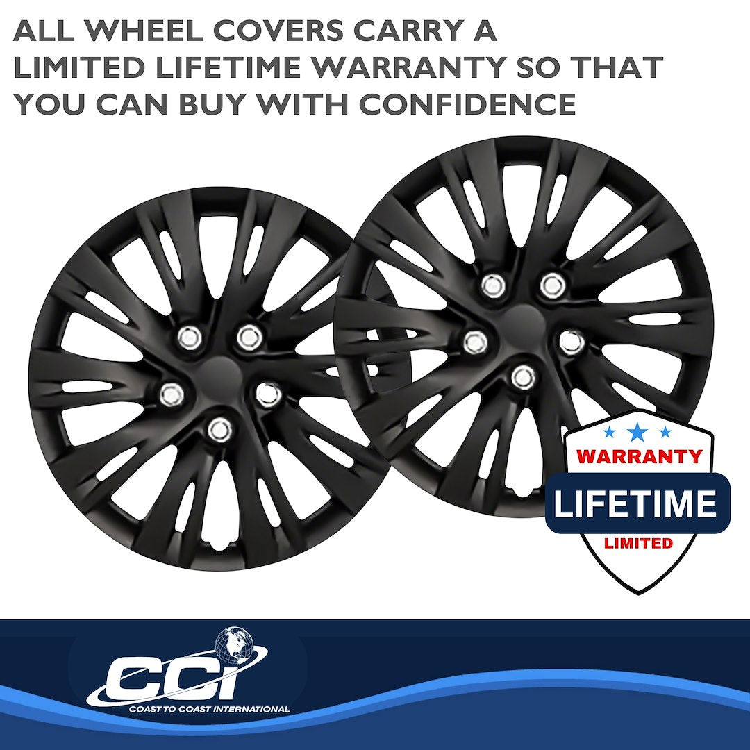 Coast To Coast 103715BLK Ten-Split-Spoke Steel-Wheel Covers - image 3