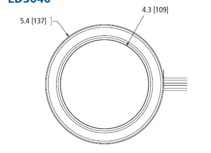 Ecco Elect ED3040AW ED Series Round Directional Warning Unit