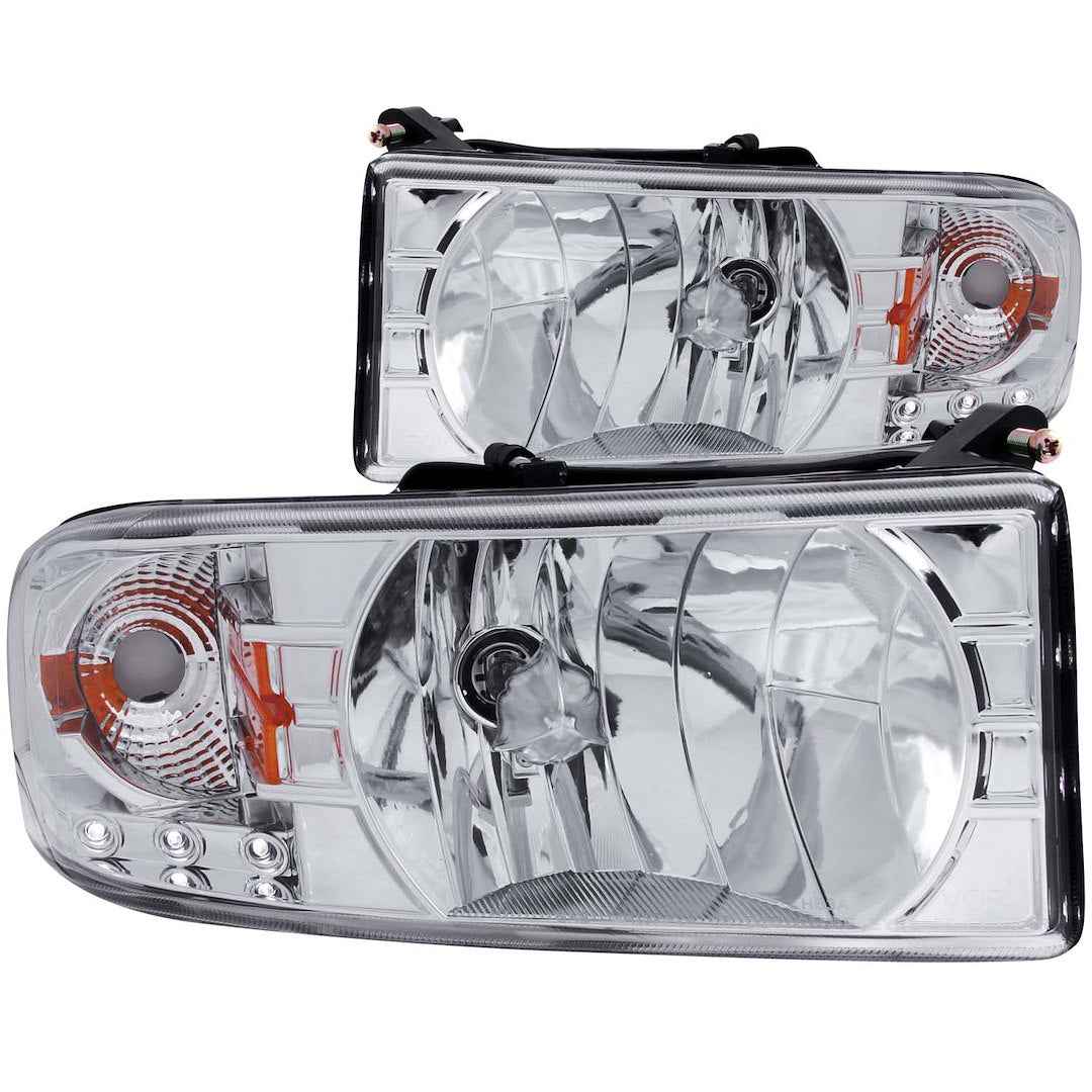 ANZO USA 111206 Dodge Ram Crystal Reflector Headlight Pair
