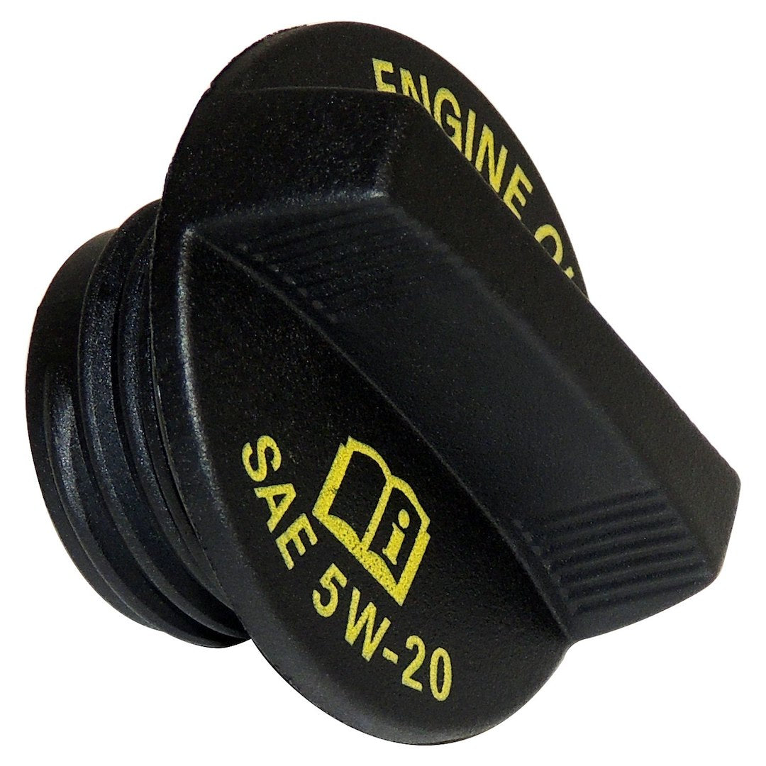 Crown Automotive 53013775AB Twist-In Black Oil Cap with Logo - image 1