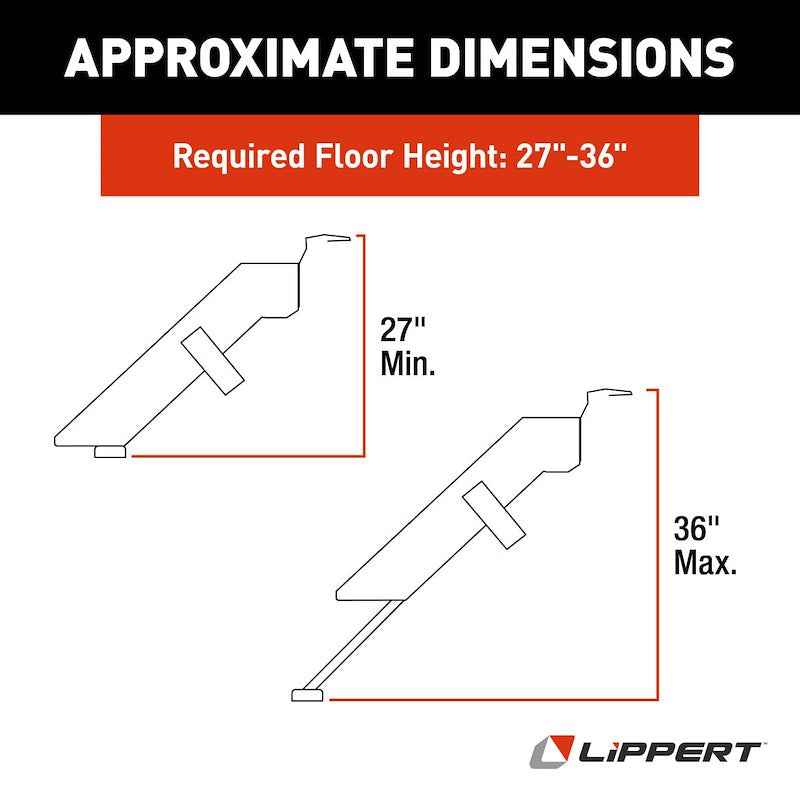 Lippert Components 791573 RV Entry Step, SolidStep 3.0 3-Step Manual Fold-Up, Lippert – image 2