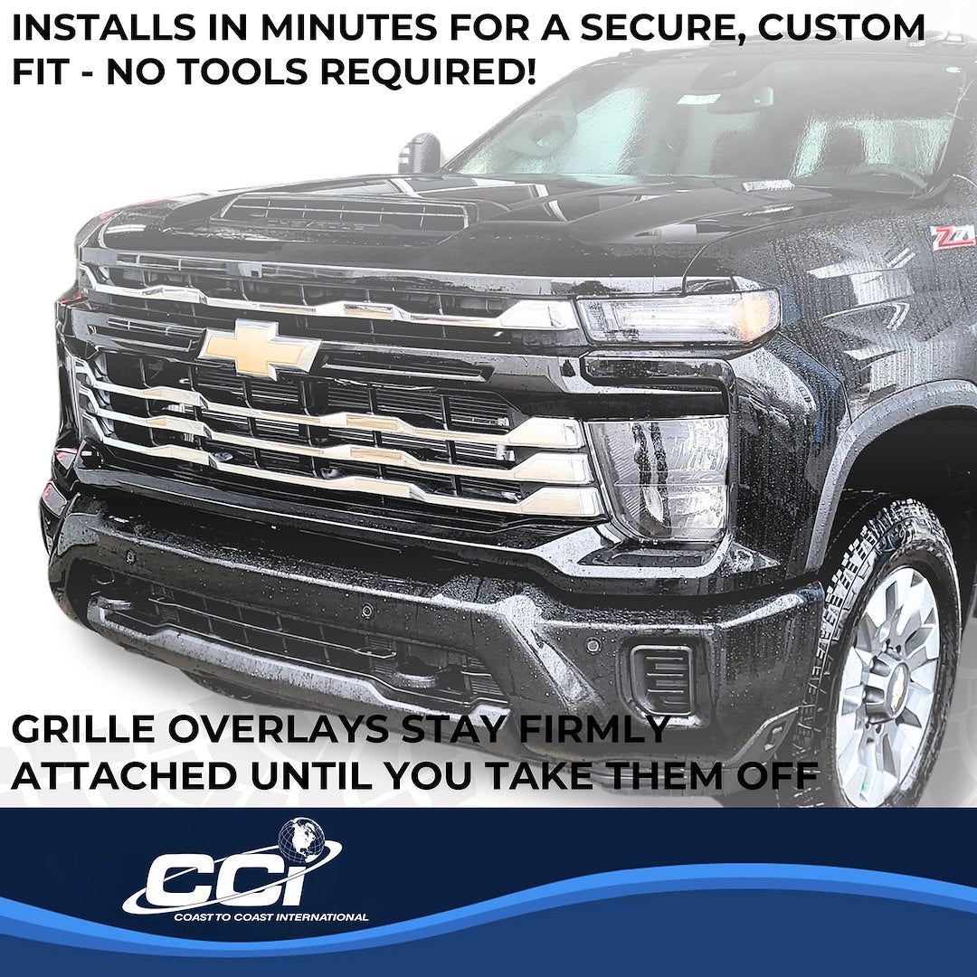 Coast To Coast GI208 Silverado 2500 WT/LT Chrome Grille Trim - image 4
