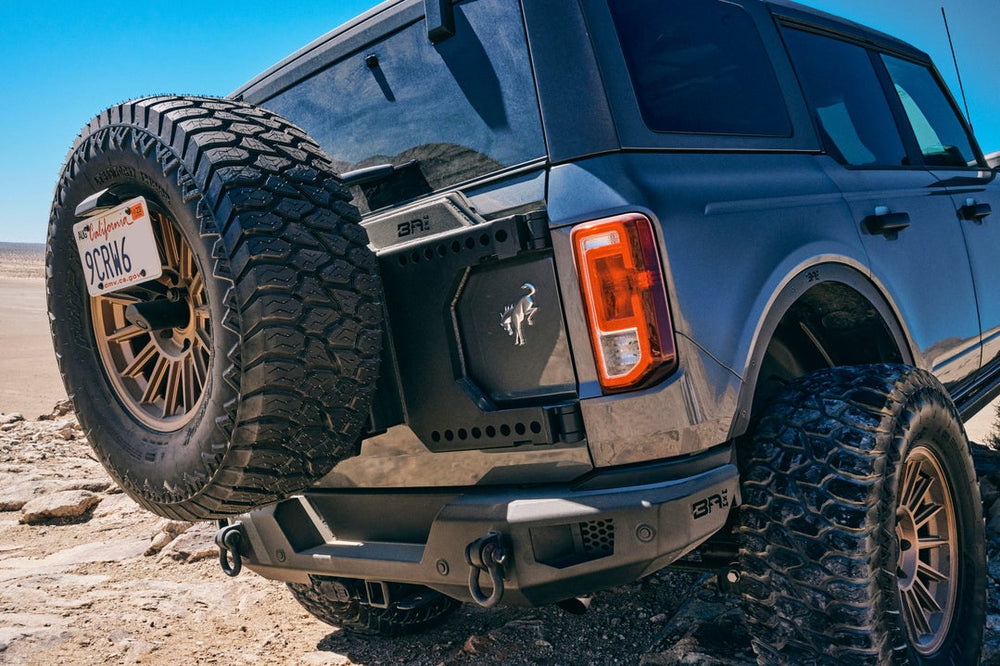 Body Armor FB-5290 Black Steel Bronco Hinge-Mount Tire Carrier - image 2