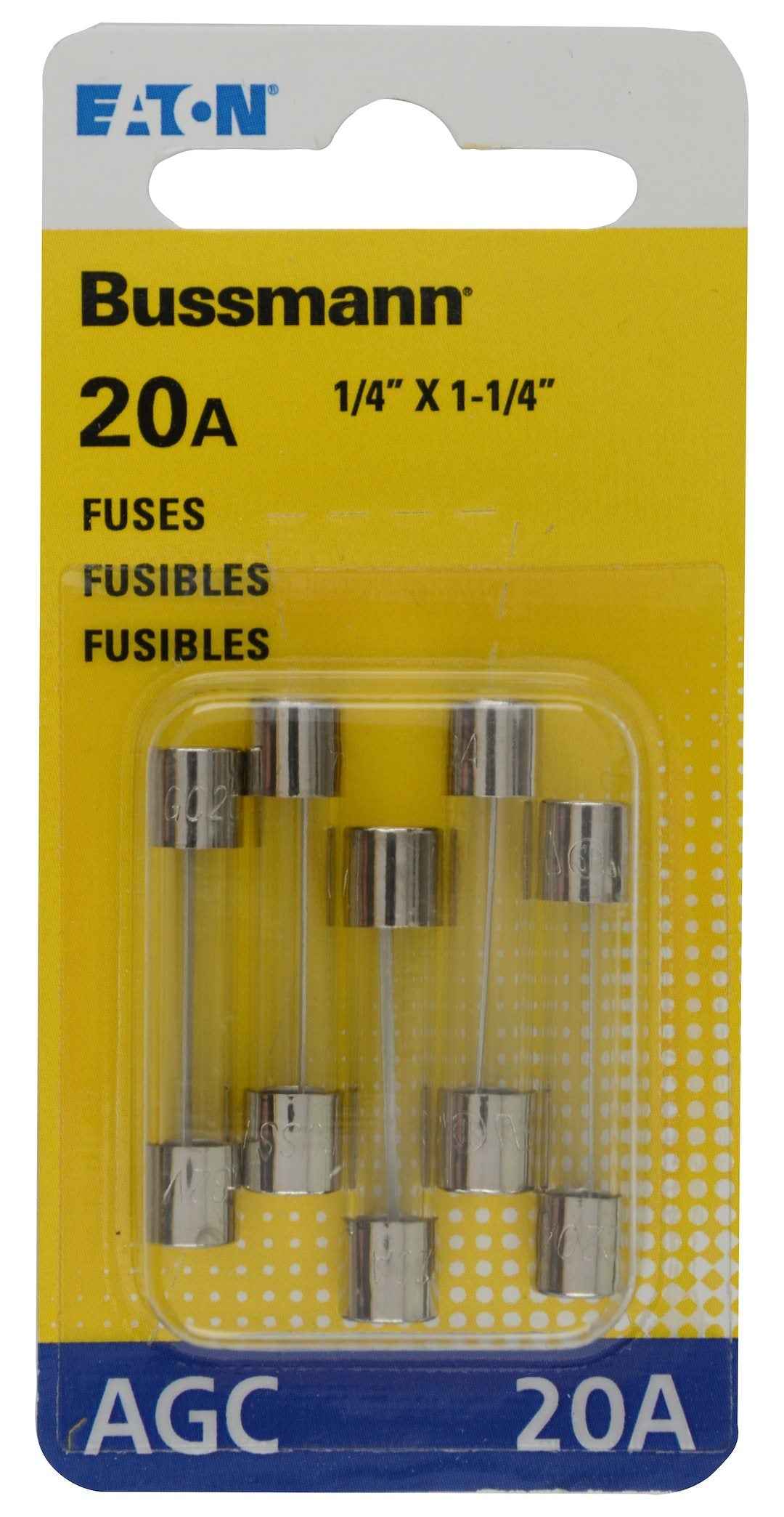 Bussman BPAGC20RP 20A AGC Glass-Tube Fuses