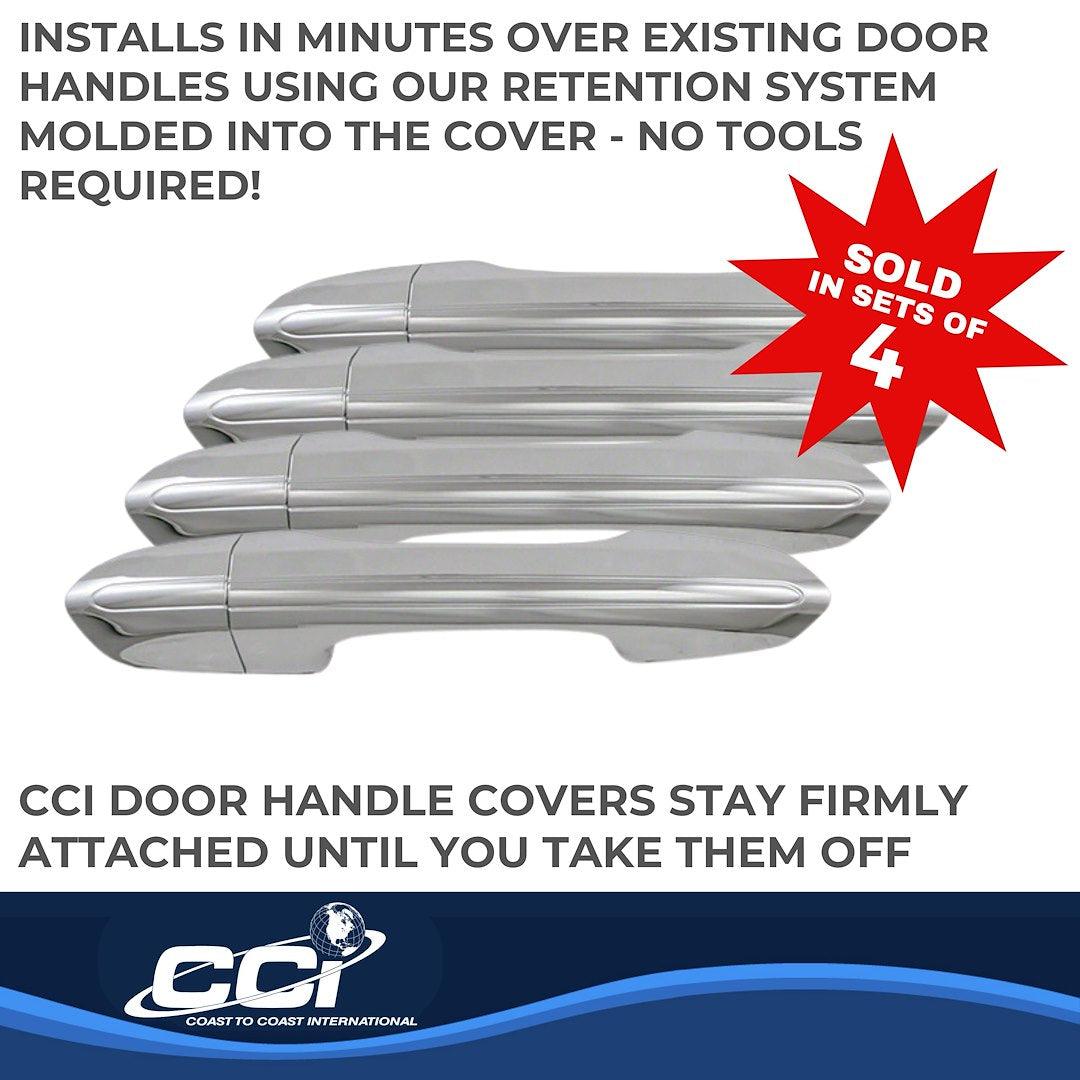 Coast To Coast DH68567B Four-Door Edge Chrome Lever Overlays - image 3