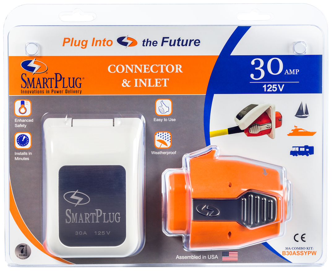 SmartPlug B30ASSYPW White 30A/120V Shore-Power Inlet/Connector Kit