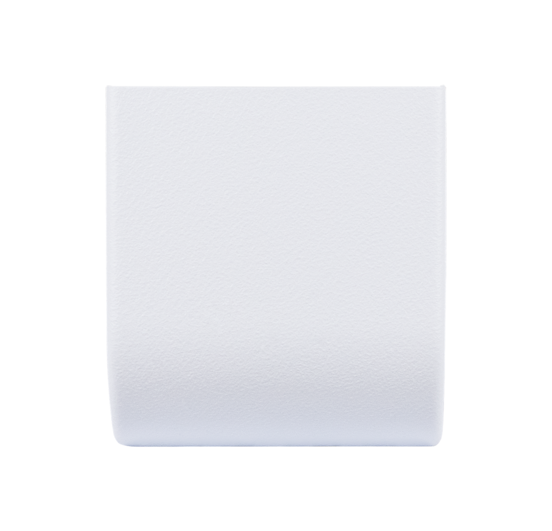 Icon 16335 KZ Curved Slide-Out Corner Cap, White