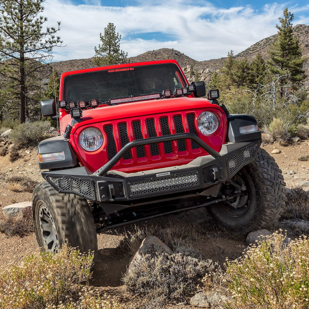Go Rhino 331201T Rockline Full-Width Front Protection Bumper