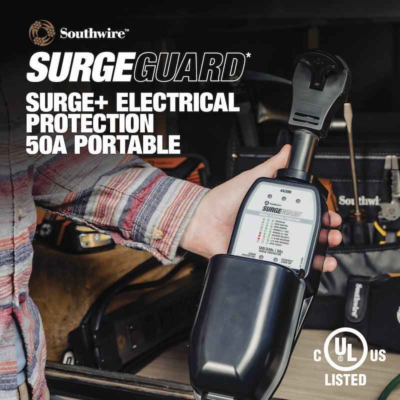 SouthWire Corp 44390 Surge Guard Portable RV Surge Protector, 50 Amp – image 2