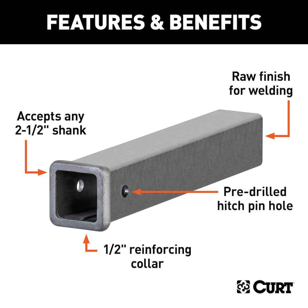 CURT Trailer Hitch Extension - 18 in – 49511