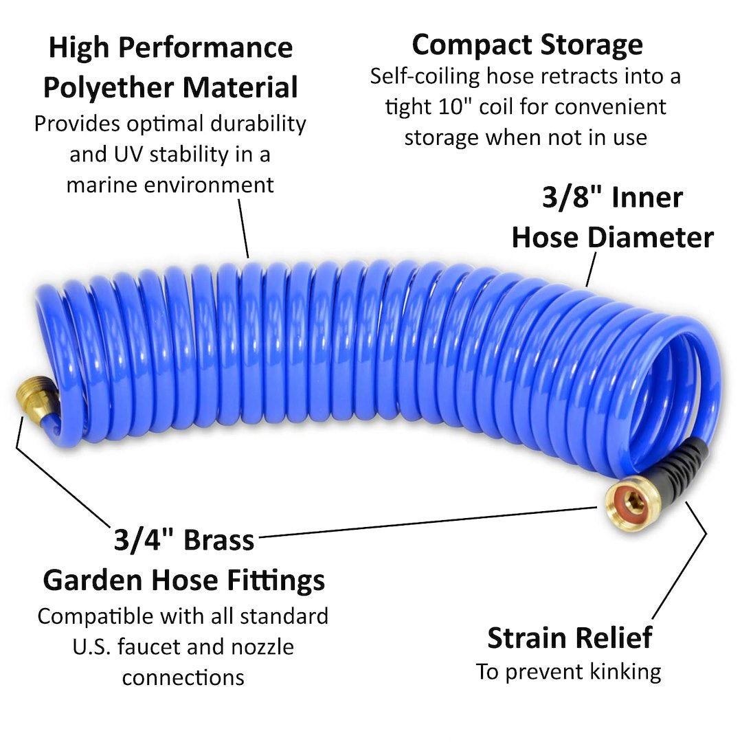 Hosecoil Hs2500hp Standard Coiled Washdown Hose