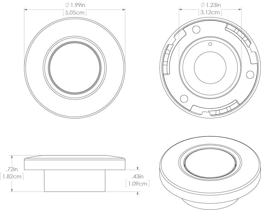Lumitec 112527 Orbit Shallow-Mount Downlight
