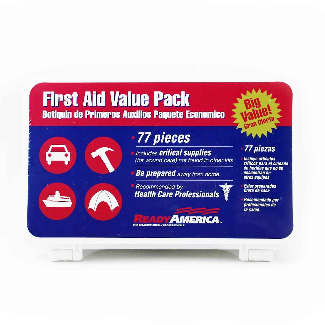Ready America 74012 77-Piece Organized First-Aid Case