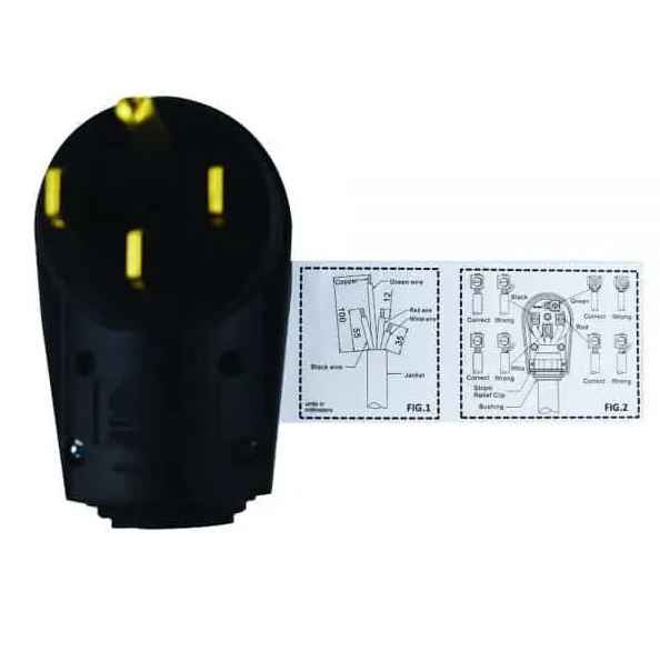 Hughes Autoformers 50A Male Power Plug with Handle – 50APLUG