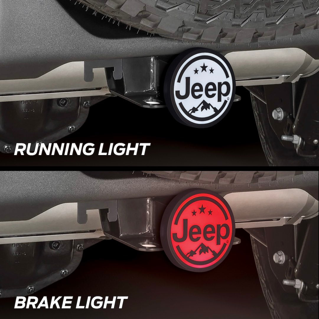Plasticolor 002315R01 Jeep Illuminated Receiver Cover
