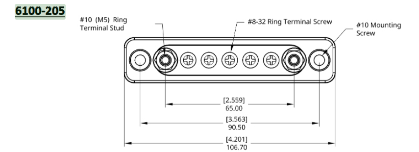 Egis 6100-205 Electrical Connection Busbar Unit