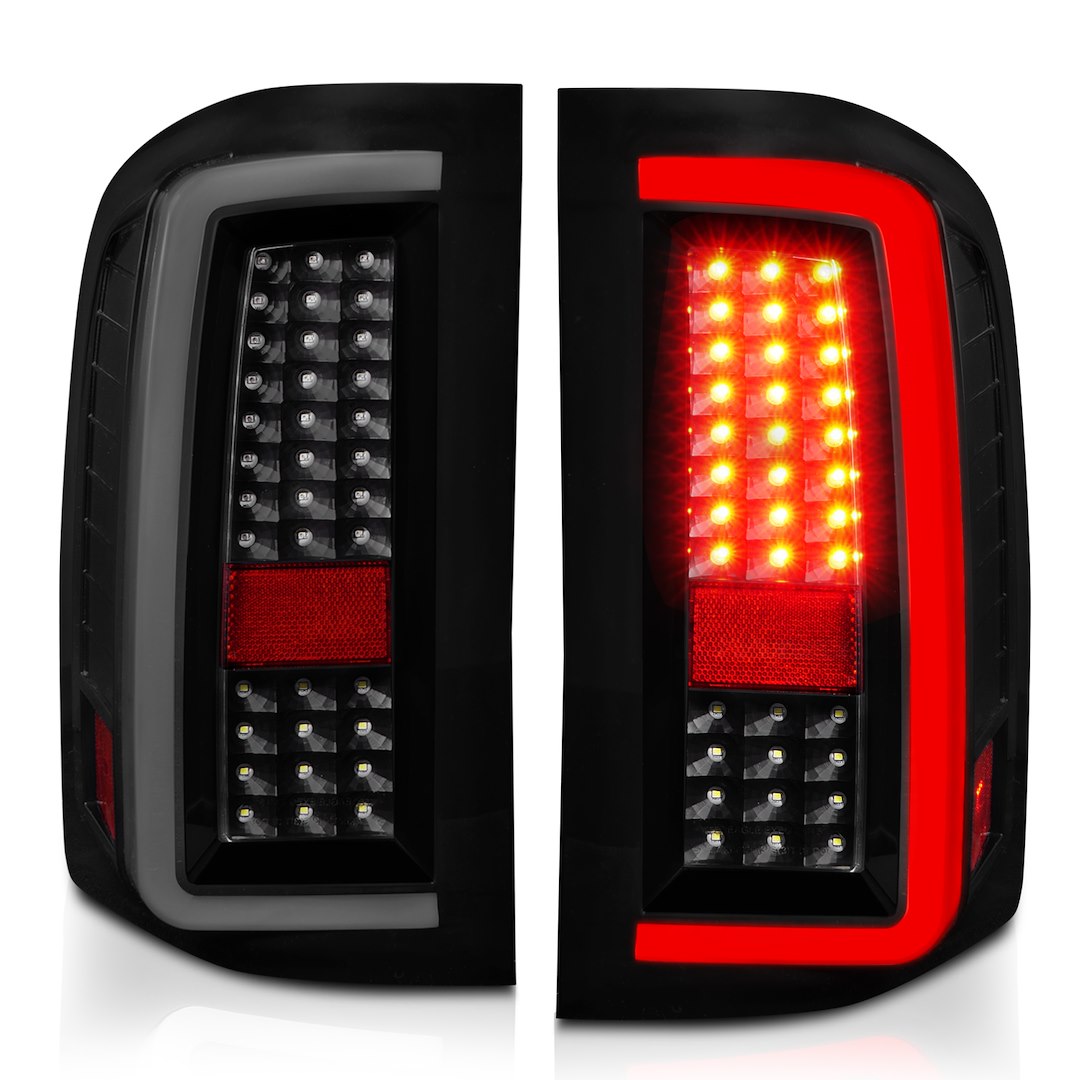 ANZO USA 311381 Silverado Smoke LED Light-Bar Tail-Light Pair - image 1