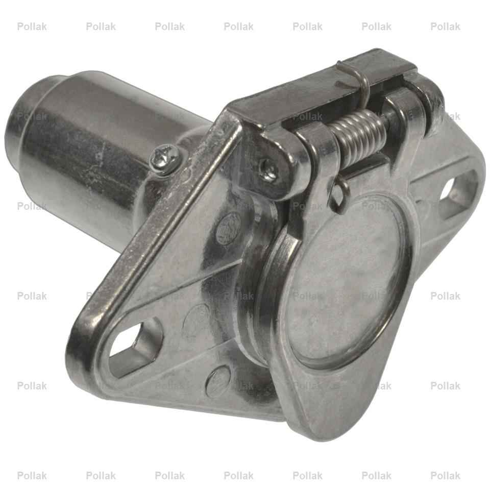 Pollak 11609EP Silver 6-Pin Vehicle Socket with Drain Slot