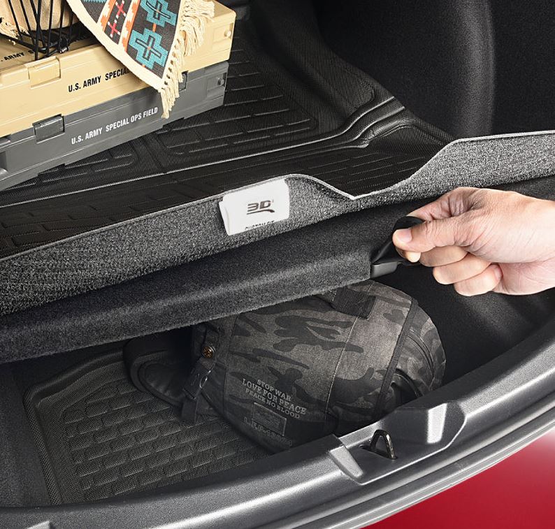 3D Mats 1TY2371309 Camry Hybrid KAGU Black Cargo Mat - image 3