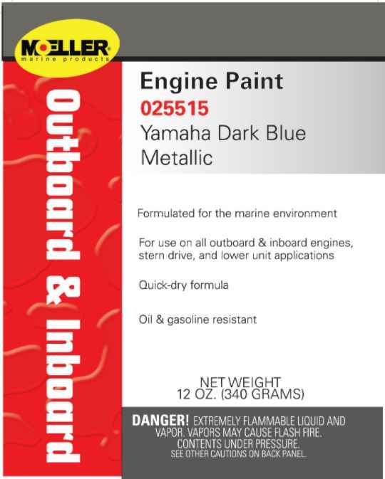 Moeller Yamaha Dark Blue Metallic Marine Engine Finish, 12-Ounce – 025515
