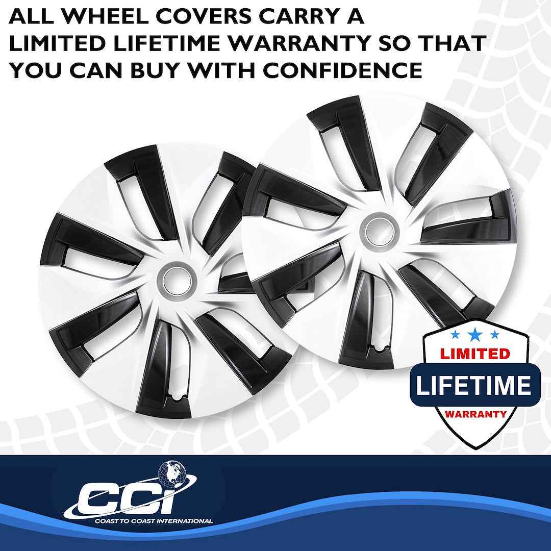 Coast To Coast 56619SC 19-Inch Silver Seven-Spoke Cover Set