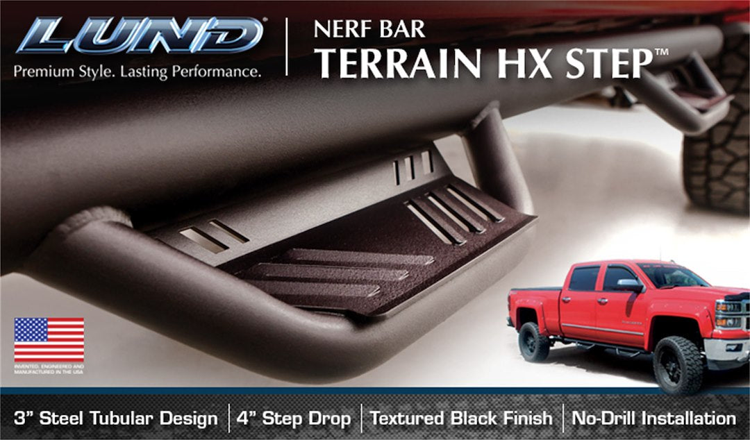 Lund 34641173 GM HD Terrain HX Step Nerf Bar