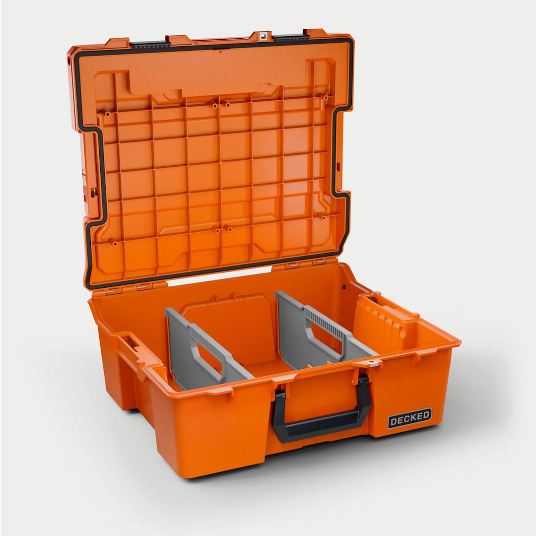 Decked A0020-HRAK-ORG Halfrack 32 Portable Storage Box