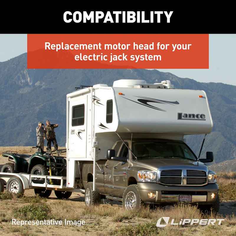 Lippert Components 182515 Happijac Camper Jack Motor, 12V Electric Drive Head – image 4