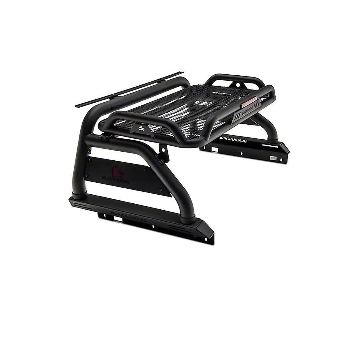 Black Horse Offroad ATRB7BK Atlas Frontier Tubular Bed Bar, 50-in Mount - image 1