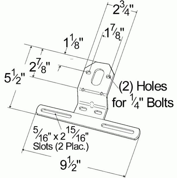 Grote Industries 43022-5 Plate-Mounting Support Bracket