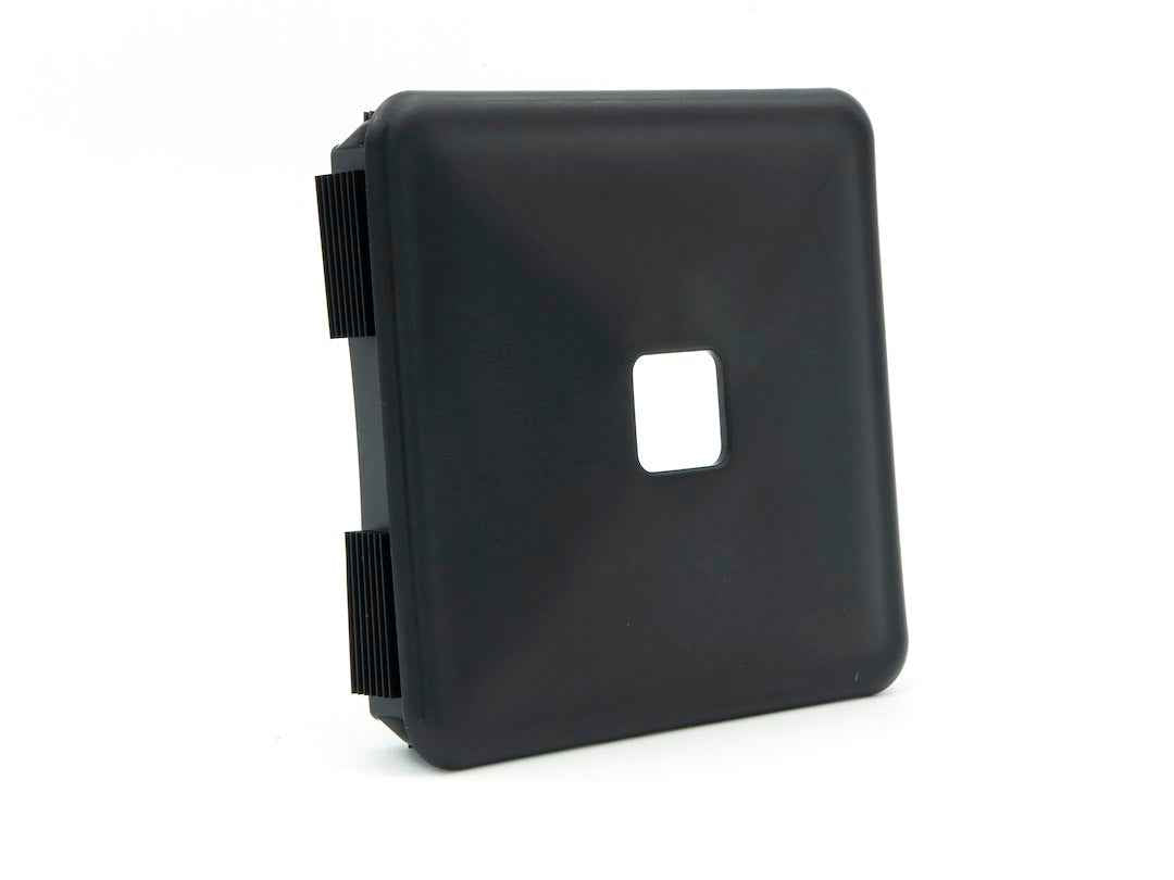 B&B Molders 94163 Black 3-1/4-Inch Square Sewer Bumper Cap