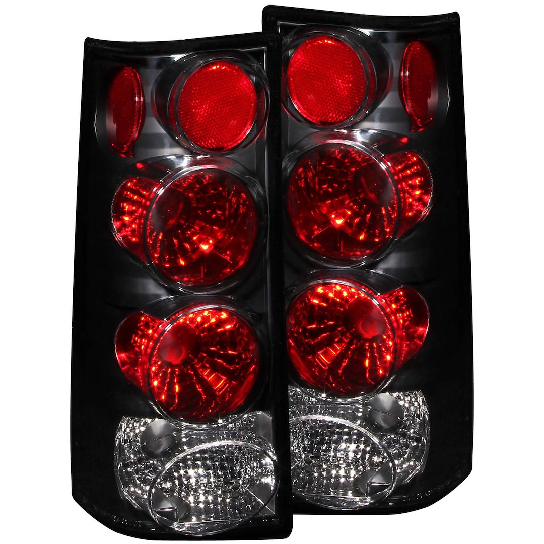 ANZO USA 211148 Express/Savana Black Tail-Light Pair - image 1