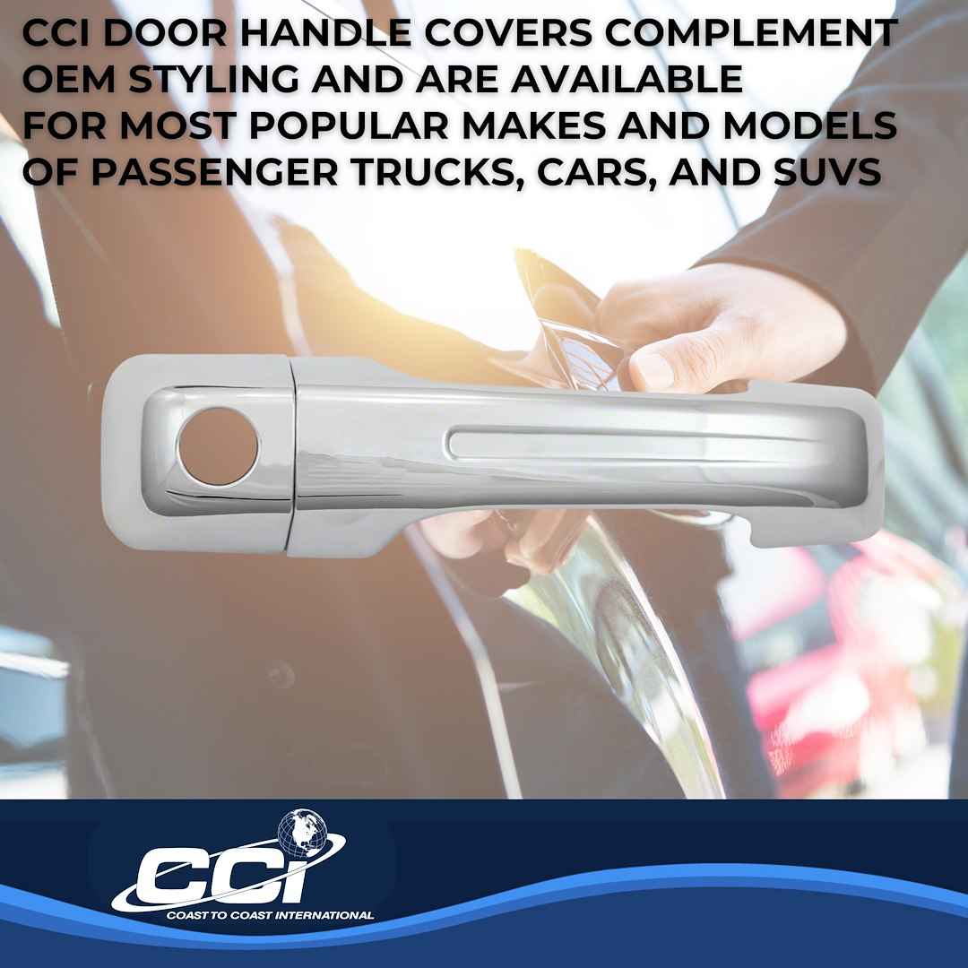 Coast To Coast DH68579B Four-Door Ram Chrome Lever Overlays