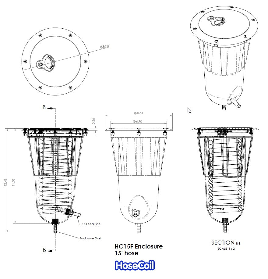 Hosecoil Hc15f Boat Washdown Service Component