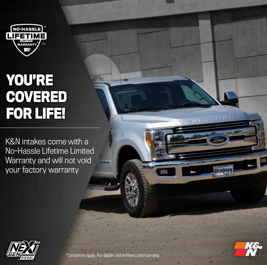 K&N 50-2600d NextGen Diesel Dryflow Intake System