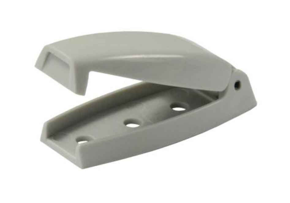 JR Products 10244 Gray Bullet Baggage Hold-Open Catches, Pair