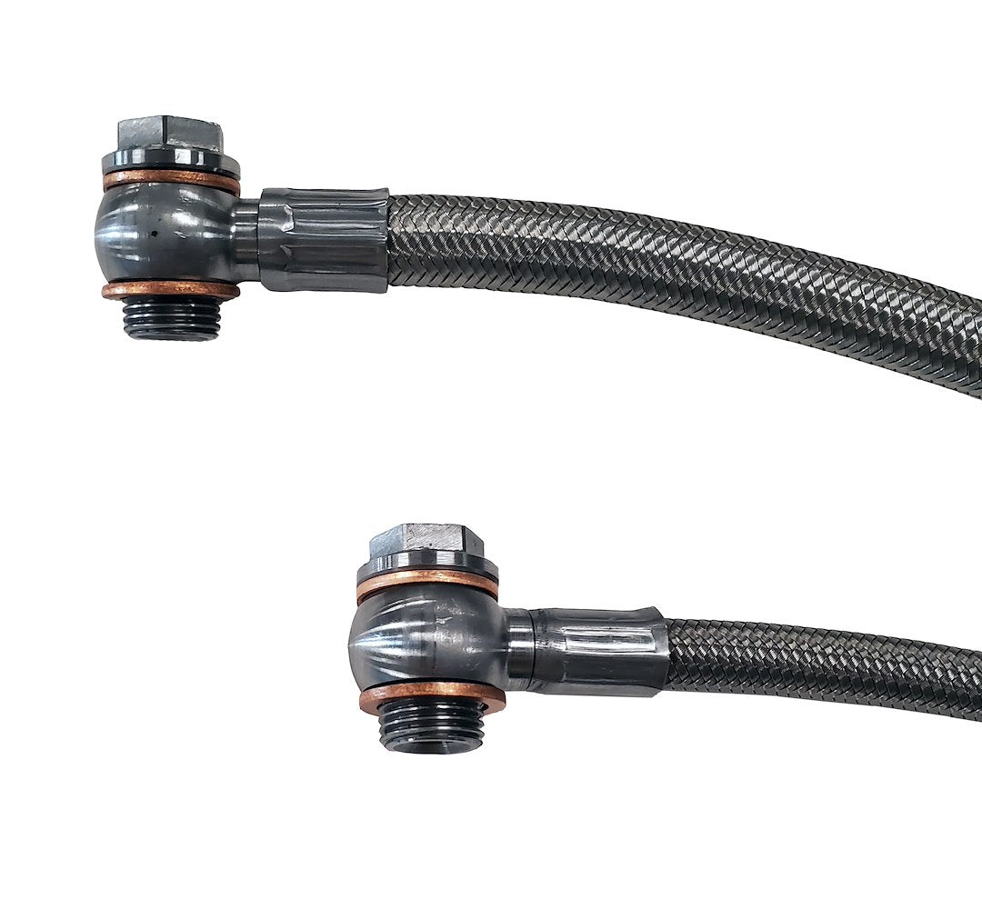Borgeson 925132 3-ft Stainless GM-to-Borgeson Steering Hoses - image 2