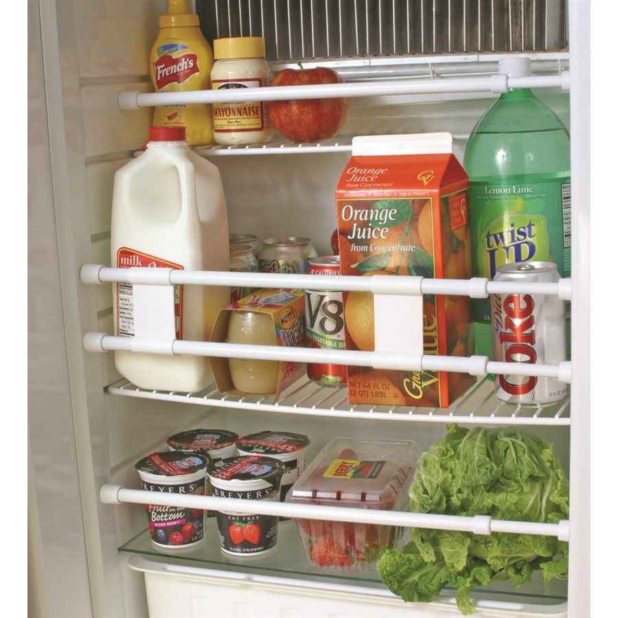 Camco 44053 White 16–28-Inch Refrigerator Bars, Three-Pack