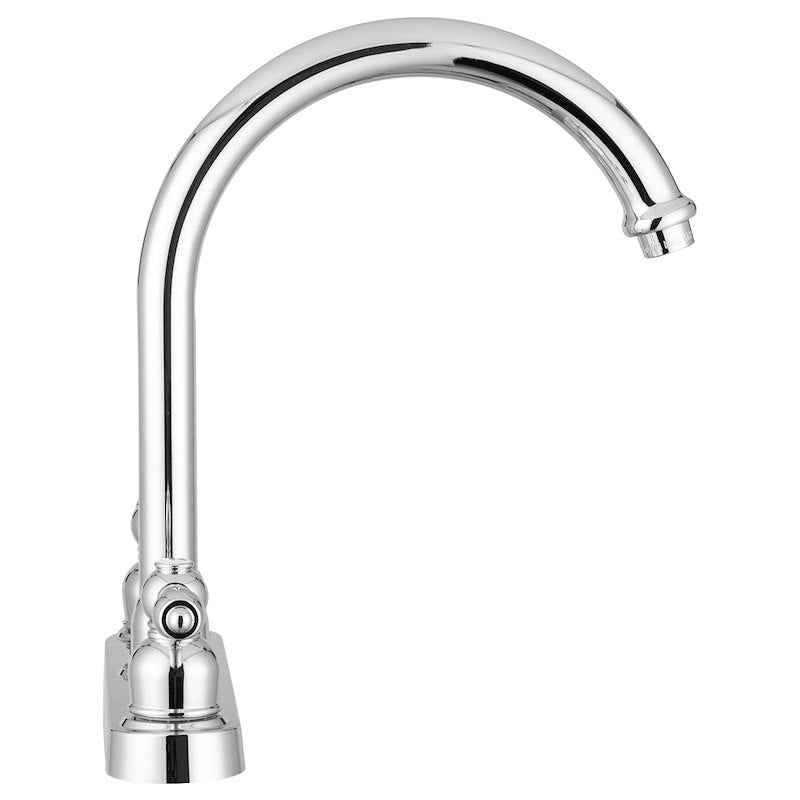 Dura Faucet DF-PK340L-CP Kitchen Faucet, 11.5" High-Rise Spout, 8" Deck Mount, Dual Teapot – image 4