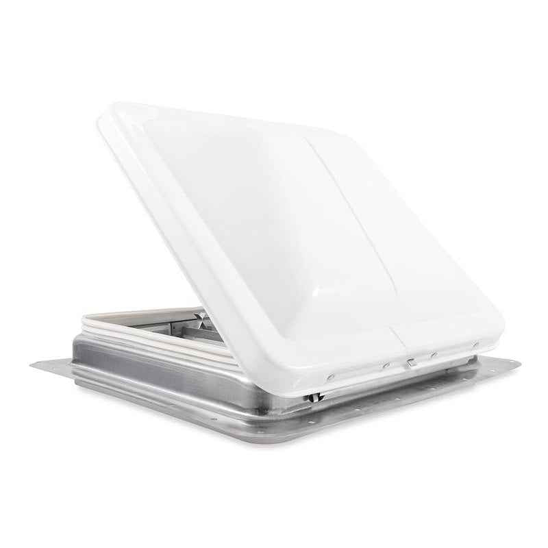 Camco 40480 Manual Roof Vent, 14" x 14", White Lid, Aluminum Base, No Fan – image 6