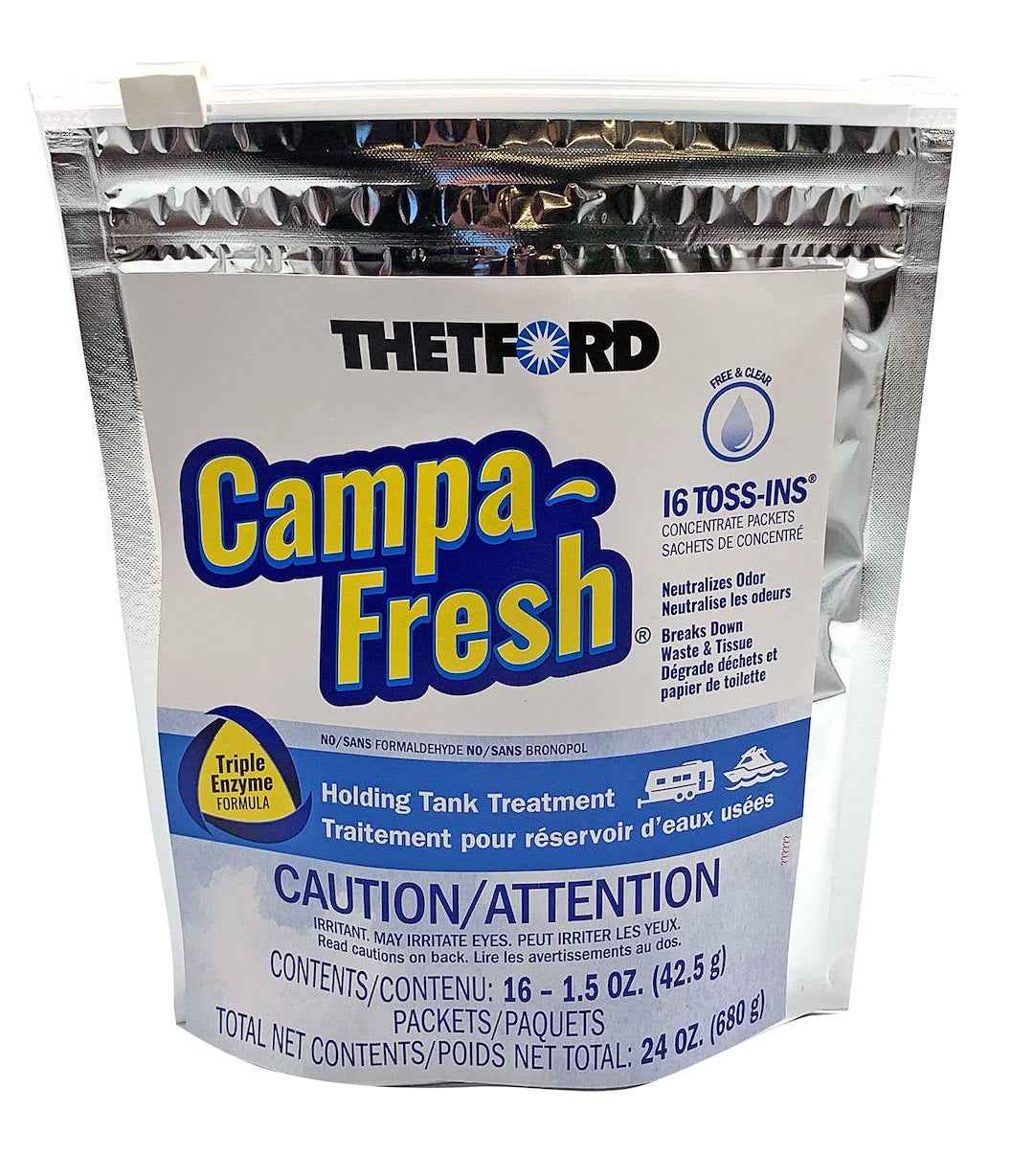Thetford/ Norcold 51124 Campa-Fresh Unscented Drop-Ins, 16-Pack