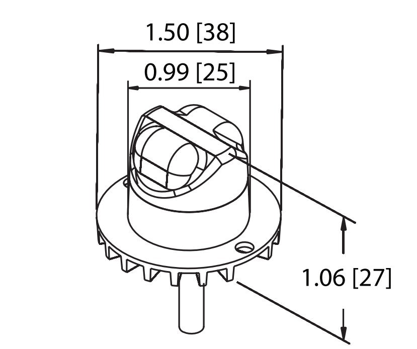 Ecco Electronic 9011C Hide-A-LED Clear-Lens Warning Unit