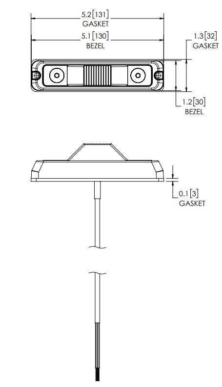 Ecco Elect ED3777A Directional LED Mini Lightbar Assembly