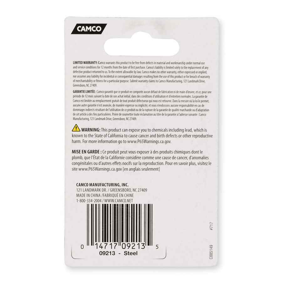 Camco 09213 Steel Water Heater Cam-Lock Latches, Pair