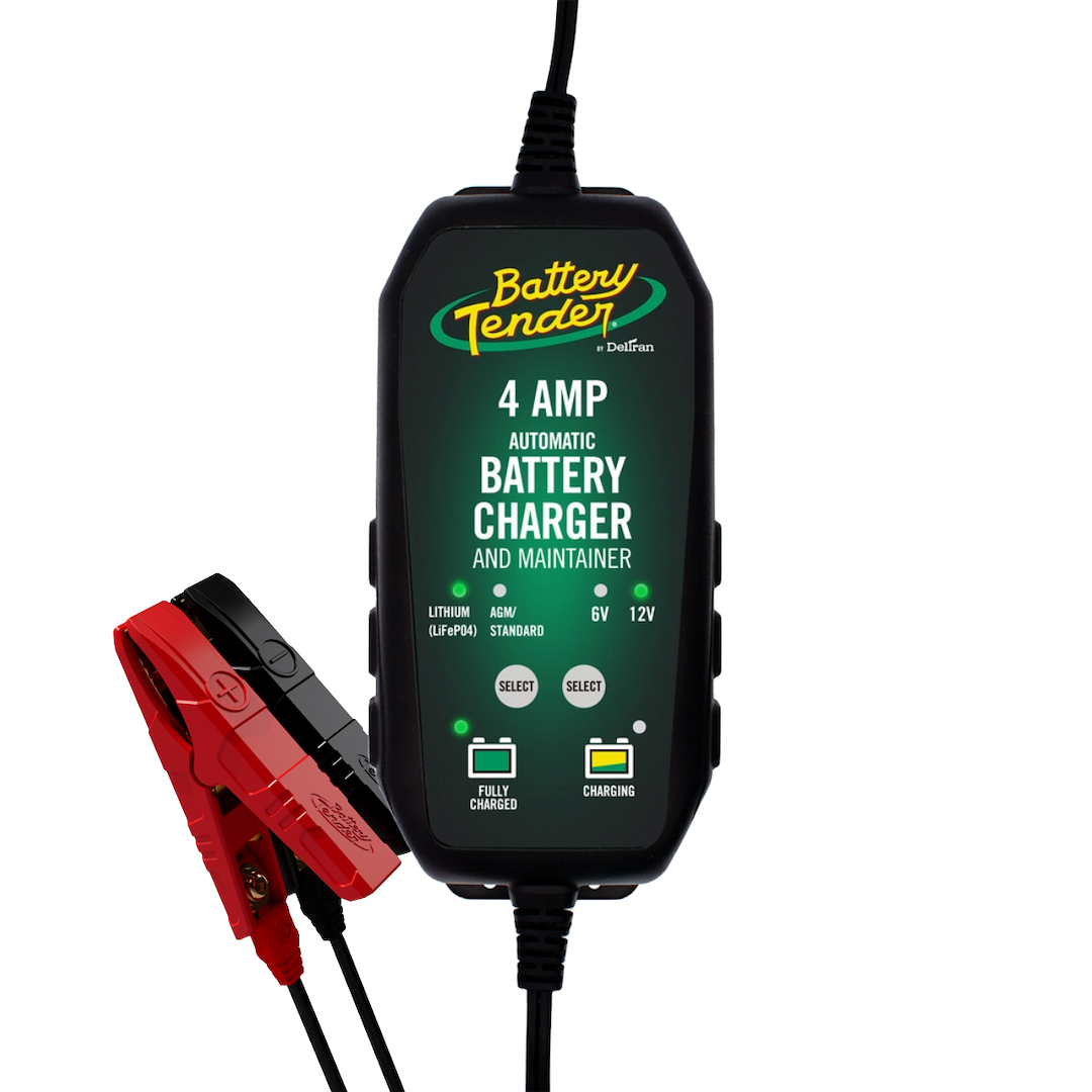 Battery Tender 022-0209-Bt-Wh 6V/12V 4A Charger and Battery Maintainer