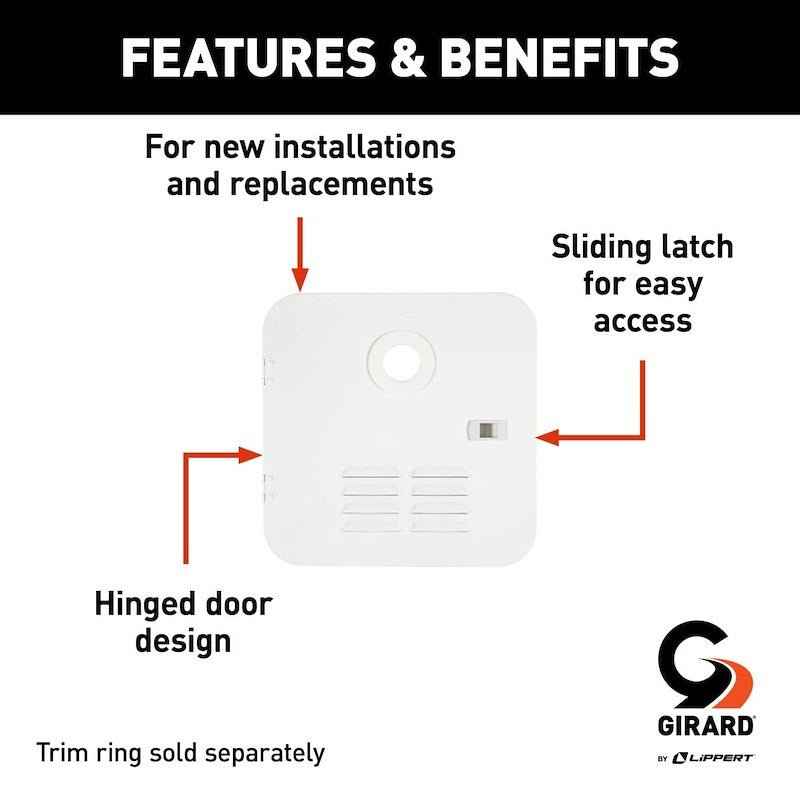 Lippert Components 2GWHD Girard Access Door, Suburban 6 Gal Water Heater, Polar White – image 3